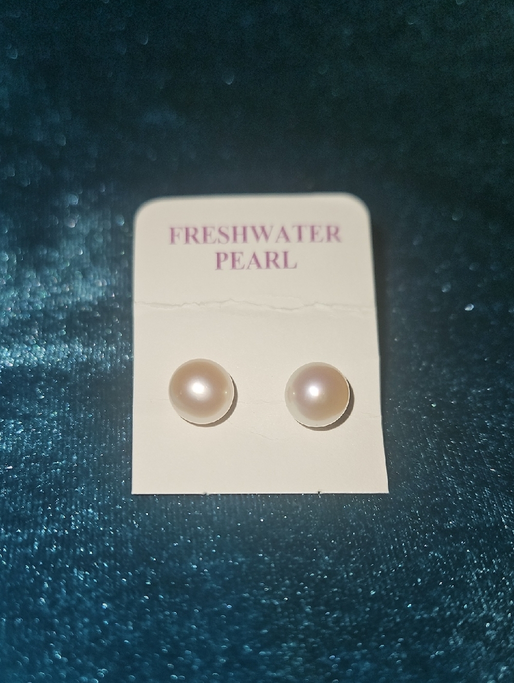Classy White Freshwater Pearl Stud Earrings